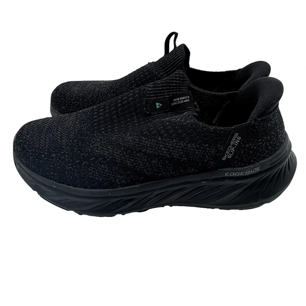 Skechers Shoes‎ Men's Sz 10 Black Slip-Ins Edgeride-Commissioner Sneaker 232839